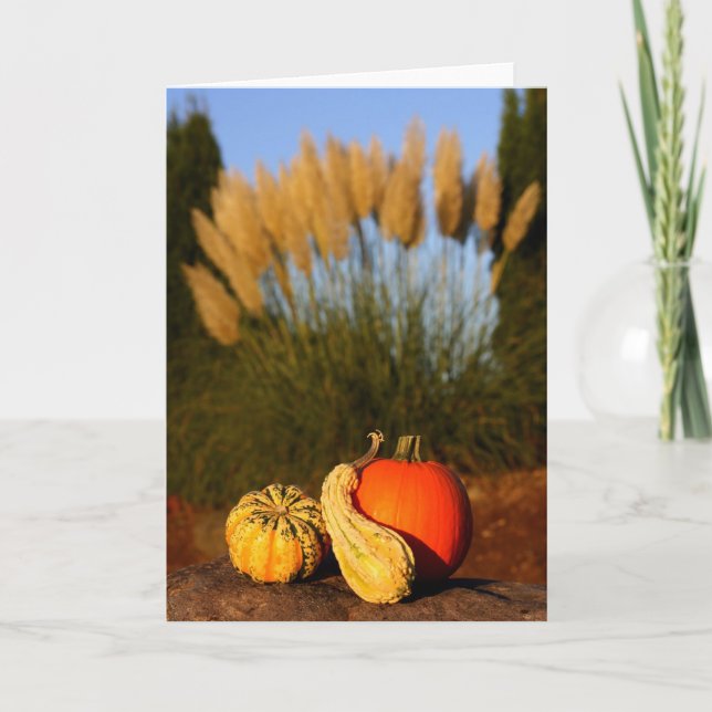 Herbsternte Feiertagskarte (Vorderseite)