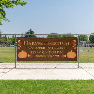 Herbsternte Herbstlaub Kürbisfest Veranstaltung Banner