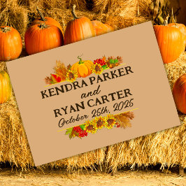 Herbsternte Hochzeit der Bauer Gästebuch