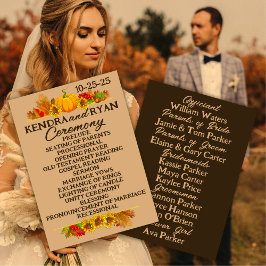 Herbsternte Hochzeit der Bauer Programm