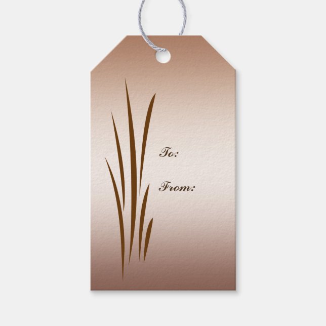 Herbsternte Hochzeitspackung mit Geschenktasten Geschenkanhänger (Vorderseite)