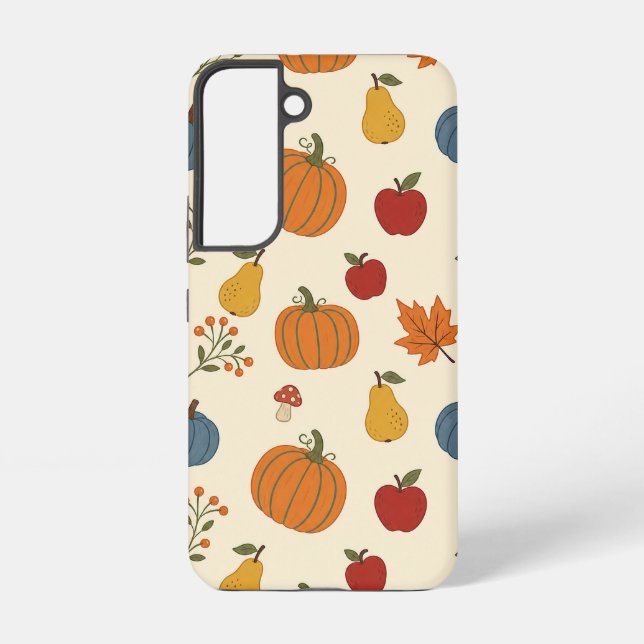 Herbsternte-Kürbisse Frucht Muster Case Samsung Galaxy Hülle (Rückseite)