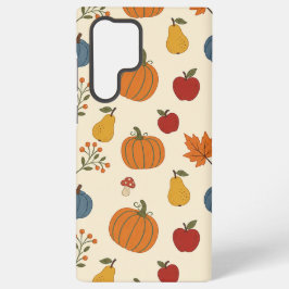 Herbsternte-Kürbisse Frucht Muster Case Samsung Galaxy Hülle