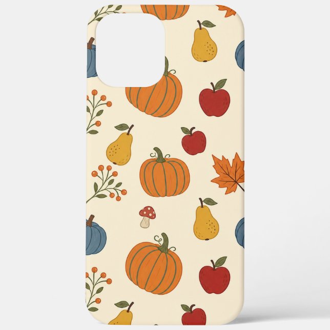 Herbsternte-Kürbisse-Fruchtmuster-Hülle Case-Mate iPhone Hülle (Rückseite)