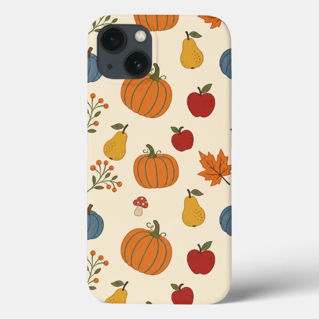 Herbsternte-Kürbisse-Fruchtmuster-Hülle Case-Mate iPhone Hülle (Rückseite)