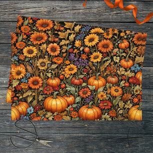 Herbsternte mit lebhaften Herbstfarben Seidenpapier