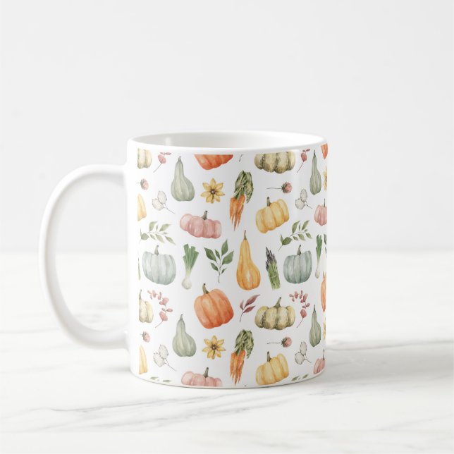 Herbsternte Muster Kaffeetasse (Links)