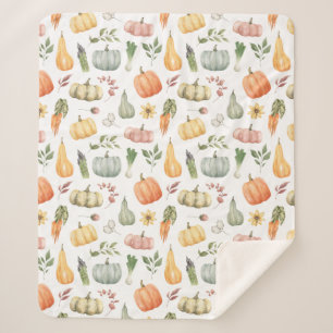 Herbsternte Muster Sherpadecke