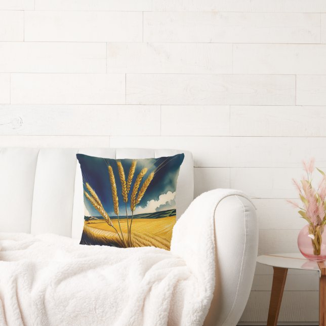 Herbsternte Prairie-Goldwürfelkissen Kissen (Liege)