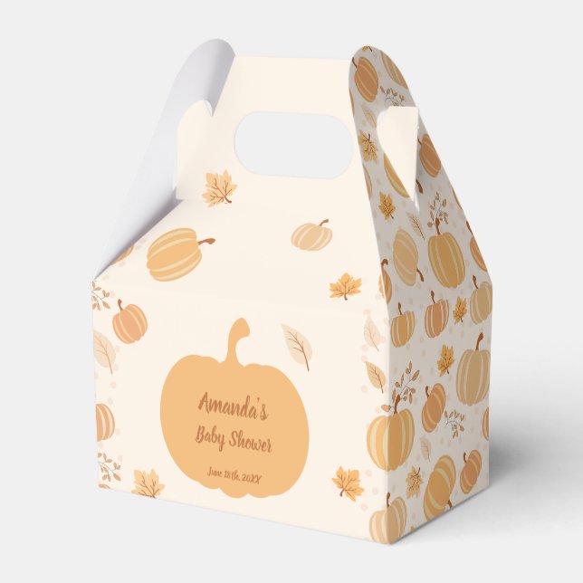 Herbsternte Pumpkin Pastel 2 Kinderdusche Geschenkschachtel (Vorderseite)