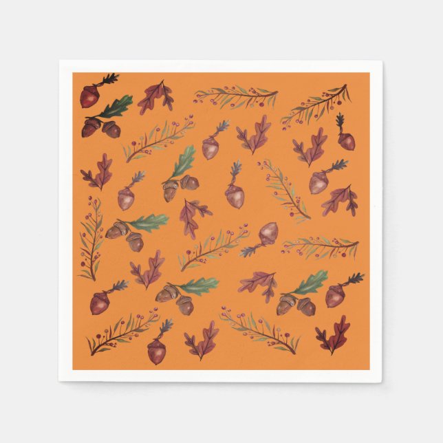 Herbstessen Napkins Serviette (Vorderseite)