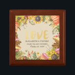 Herbstfall Ahorn Blätter Pumpkin Polterabend Erinnerungskiste<br><div class="desc">Moderne Vorlagen der Hochzeit Geschenkboxen - Elegantes Script und Herbst Ahorn Herbstlaub Pumpkin Sonnenblume Wasserfarbenflora. Ein perfektes Design für Ihren großen Tag. Alle Textstile,  Farben,  Größen können an Ihre Bedürfnisse angepasst werden!</div>