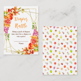 Herbstfall Ernte Baby Dusche Windel Raffel Begleitkarte