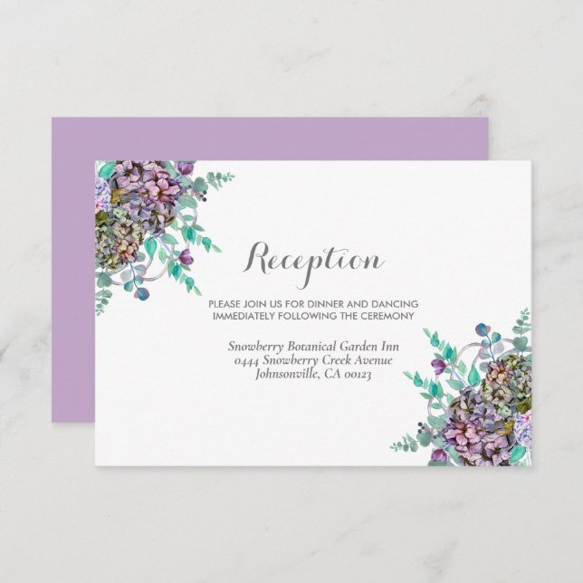 Herbstfall Floral Pumpkin Hochzeit Begleitkarte (Vorne/Hinten)