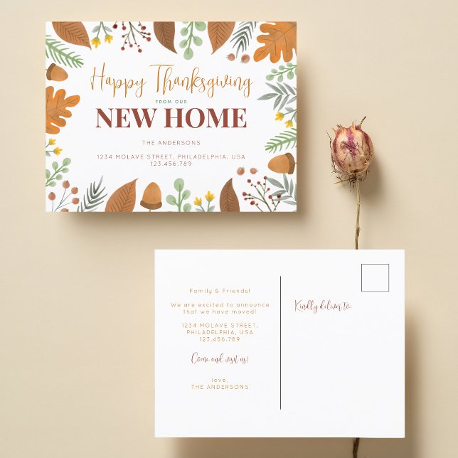 Herbstfall glücklich Ernst dank unserer neuen Zuha Ankündigungspostkarte (Von Creator hochgeladen)