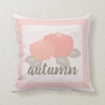 Herbstfall Light Pink Pumpkins Kissen Kissen Kisse
