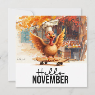 Herbstfall Türkei ist am Erntedank Feiertagskarte