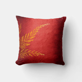 Herbstfall Verlassen Golden Fern Felice Red Kissen