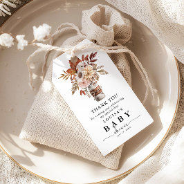 Herbstfall Wasserfarbe Blütendusche Danke Geschenkanhänger