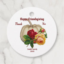 Herbstfall White Pumpkin Rote Rose Erntedank