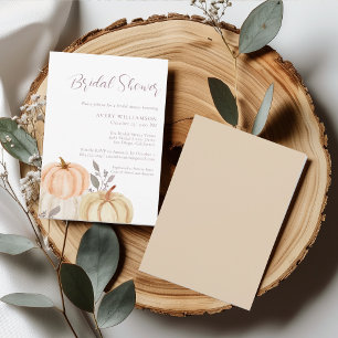 Herbstfallen Foliage Pumpkin-Brautparty Einladung