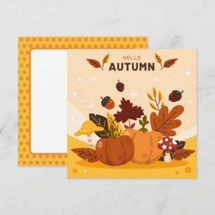 Herbstfallen Grußkarte