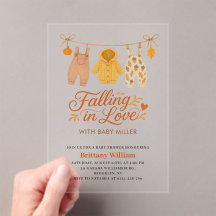 Herbstfallen in der Liebe Kinderkleidung Babydusch