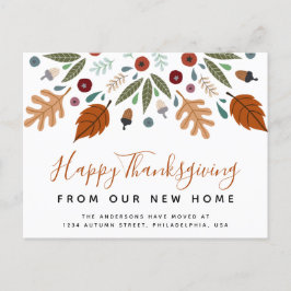 Herbstfallkalligrafie-Erntedank Ankündigungspostkarte