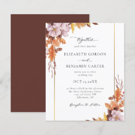 Herbstfällt florale Hochzeit Eleganter Foliage