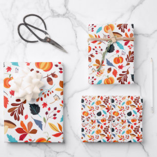 Herbstfällt Folikin Pumpkin Halloween Thema Geschenkpapier Set