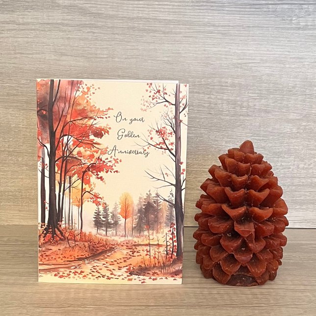 Herbstfällt Jahrgang 50. Goldenes Jubiläum Karte (Von Creator hochgeladen)