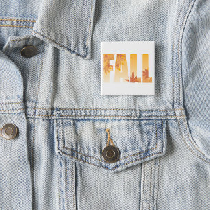 Herbstfalltypografie-Design mit Blätter Button