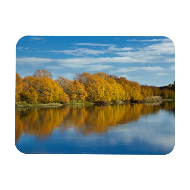 Herbstfarbe am Clutha-Fluss Magnet (Horizontal)