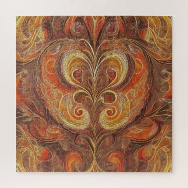 Herbstfarbe der Wirbel Puzzle (Vertikal)