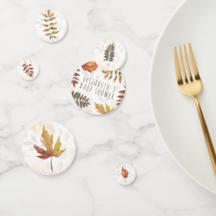 Herbstfarbe Herbst Begrüßungszeichen Konfetti