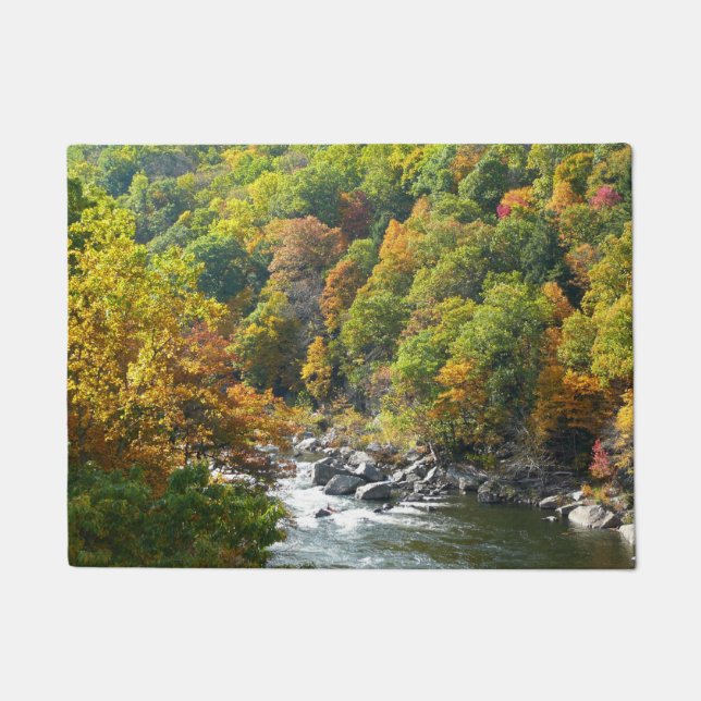 Herbstfarbe im Ohiopyle Staat Park Fußmatte (Vorderseite)