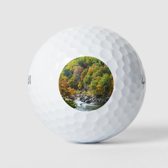 Herbstfarbe im Ohiopyle Staat Park Golfball (Vorderseite)