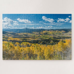 Herbstfarbe in Flat Tops Routt National Forest Puzzle