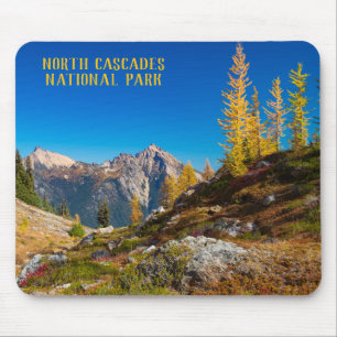 Herbstfarbe in Nordkaskaden Mousepad