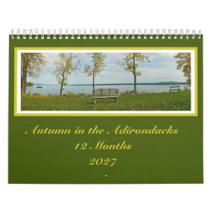 Herbstfarben Adirondack 12-Monats-Kalender Kalender