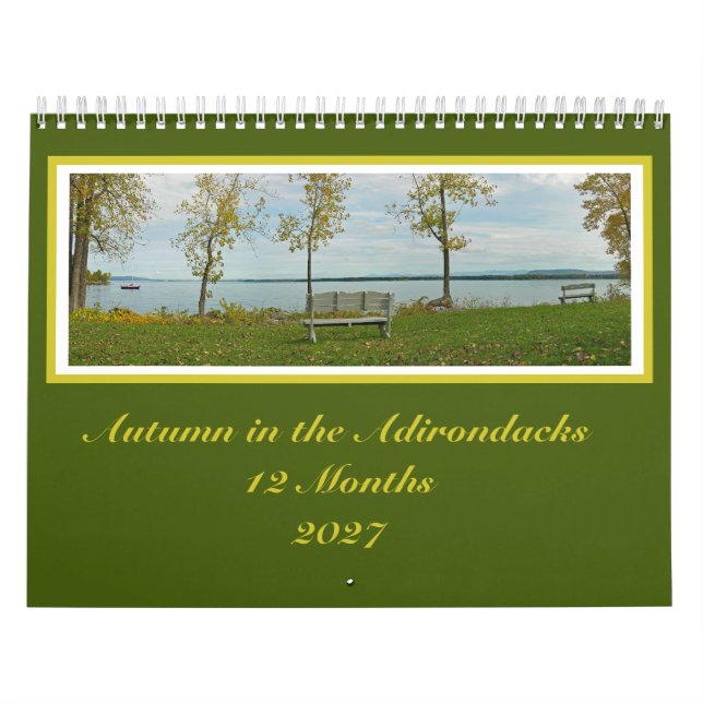 Herbstfarben Adirondack 12-Monats-Kalender Kalender (Titelbild)