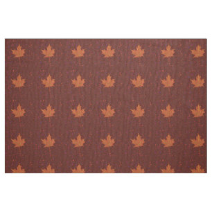 Herbstfarben Ahornleaf Botanischer Zeichn Stoff