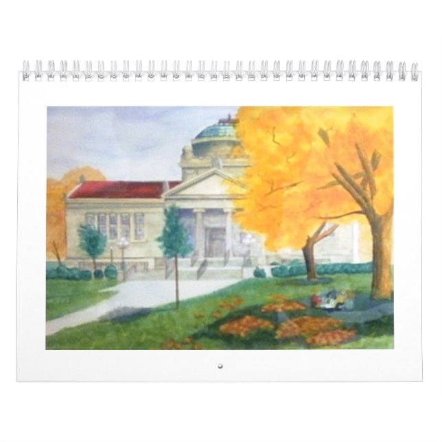 Herbstfarben am Bibliothekspark Kenosha Wisconsin Kalender (Titelbild)