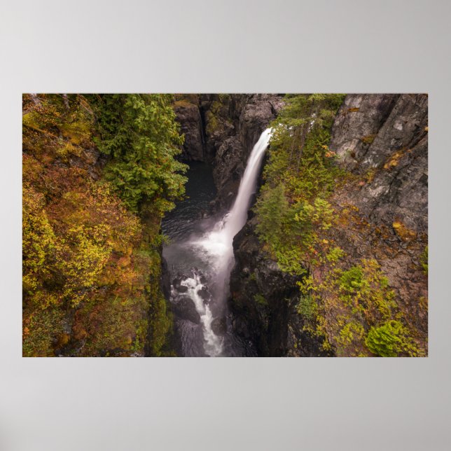 Herbstfarben an den Elchfällen Poster (Vorne)