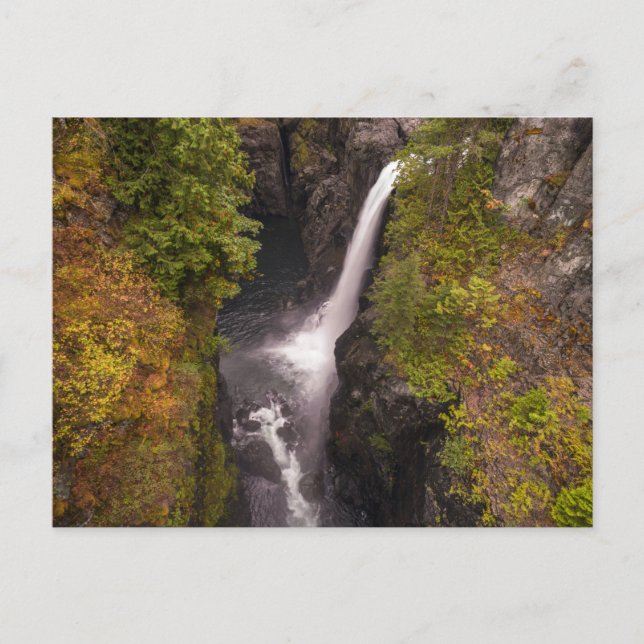 Herbstfarben an den Elchfällen Postkarte (Vorderseite)