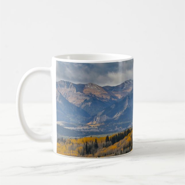 Herbstfarben auf Aspen Groves Kaffeetasse (Links)
