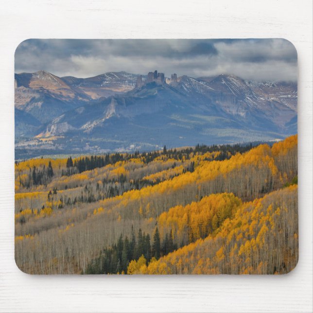 Herbstfarben auf Aspen Groves Mousepad (Vorne)