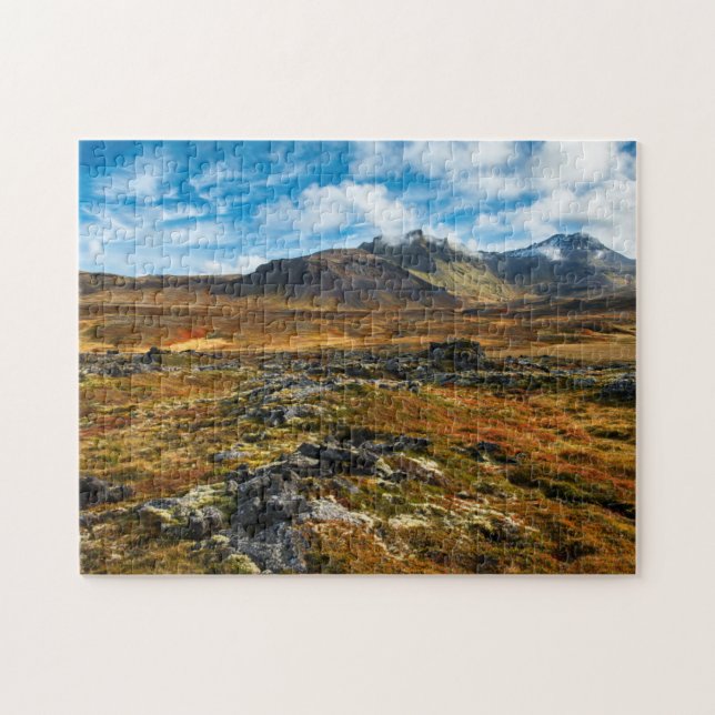 Herbstfarben auf der Landschaft Puzzle (Horizontal)