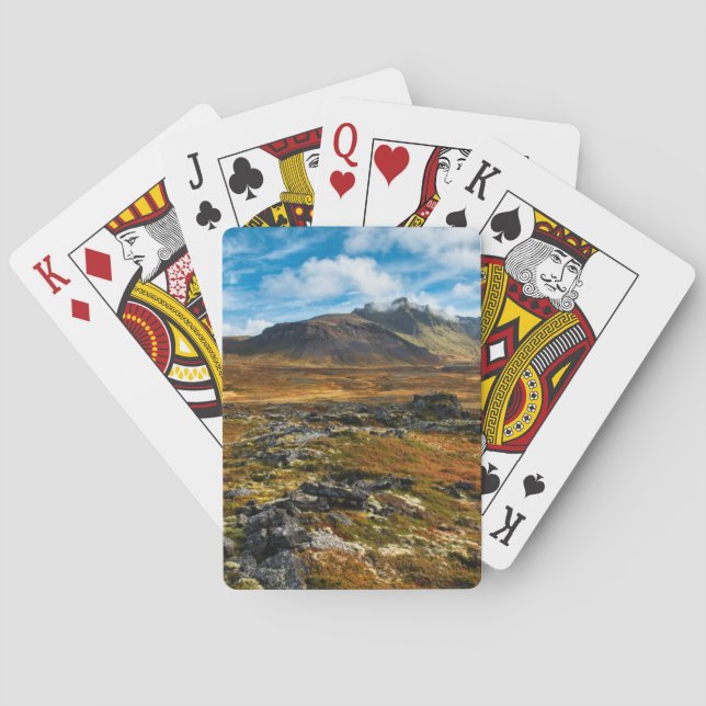 Herbstfarben auf der Landschaft Spielkarten (Rückseite)