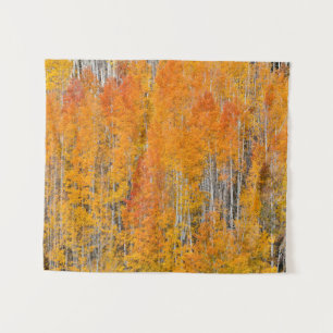 Herbstfarben auf Espenhainen Wandteppich